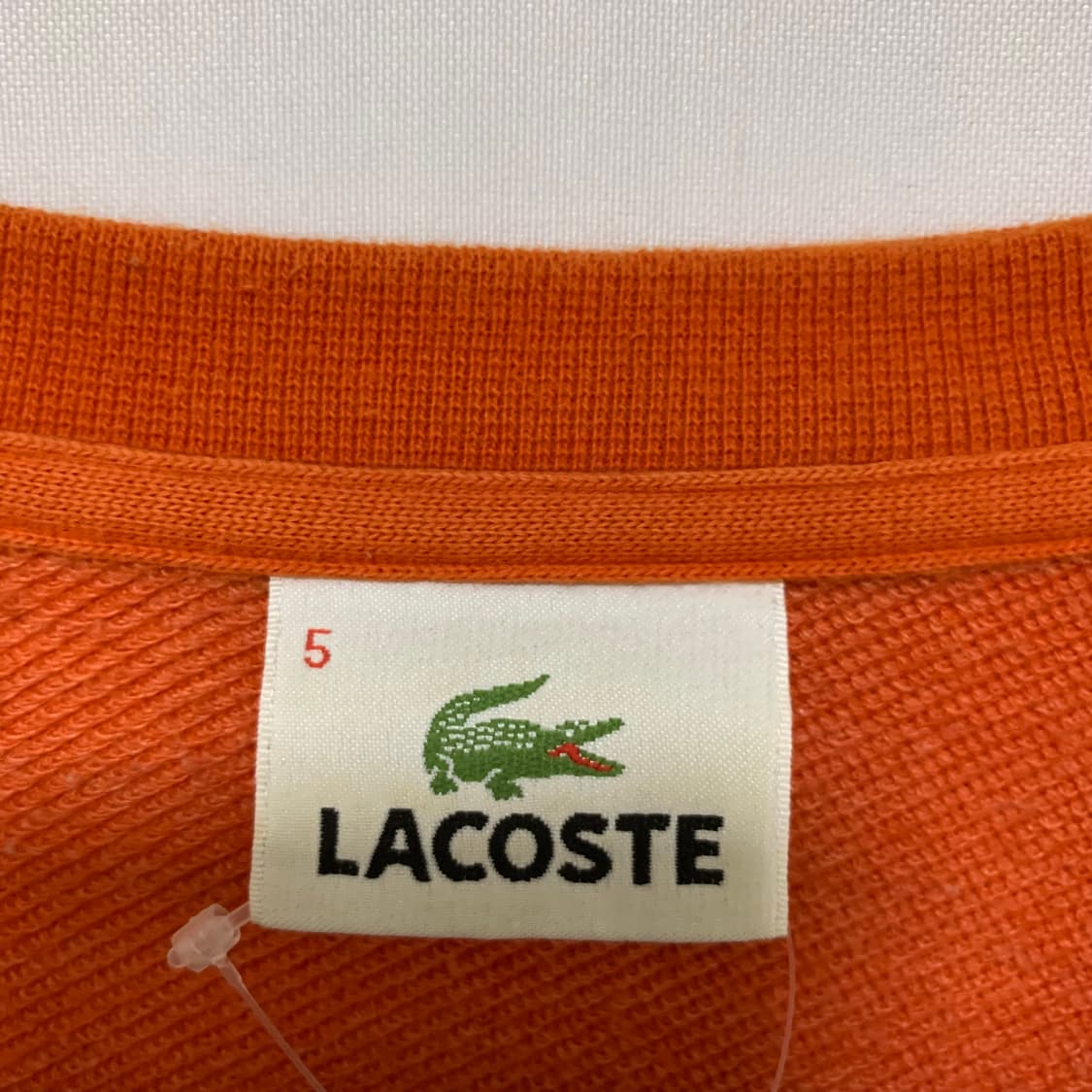 라코스테 오렌지색 맨투맨 티셔츠 빈티지 5사이즈 상품이미지7