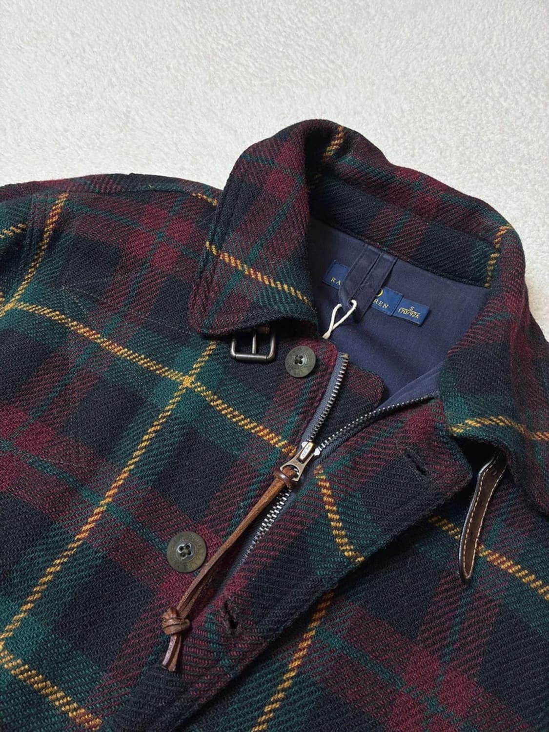 폴로 랄프로렌 플래드 뉴스보이 체크 울 알파카 자켓 PN6359 상품이미지3