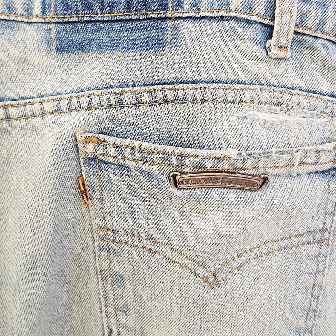 [36] 크롬하츠 크로스 레더패치 청바지 B1029C333/2150만원 상품이미지5