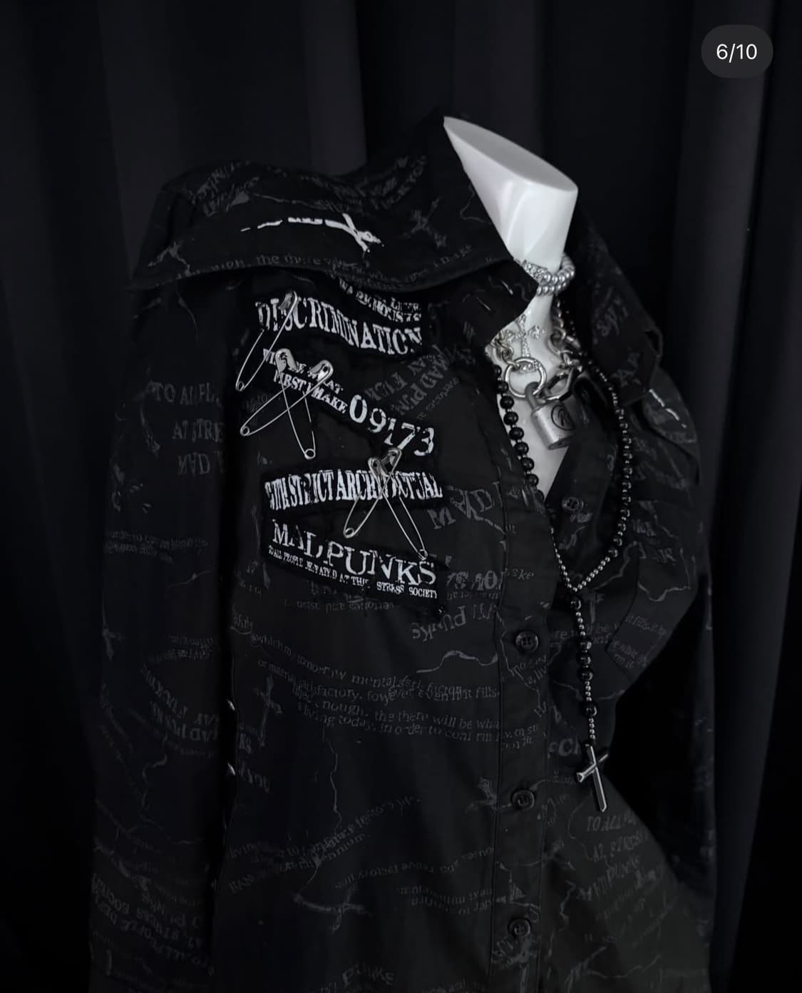 Madpunks 매드펑크 십자가 고스 펑크 원피스 상품이미지7