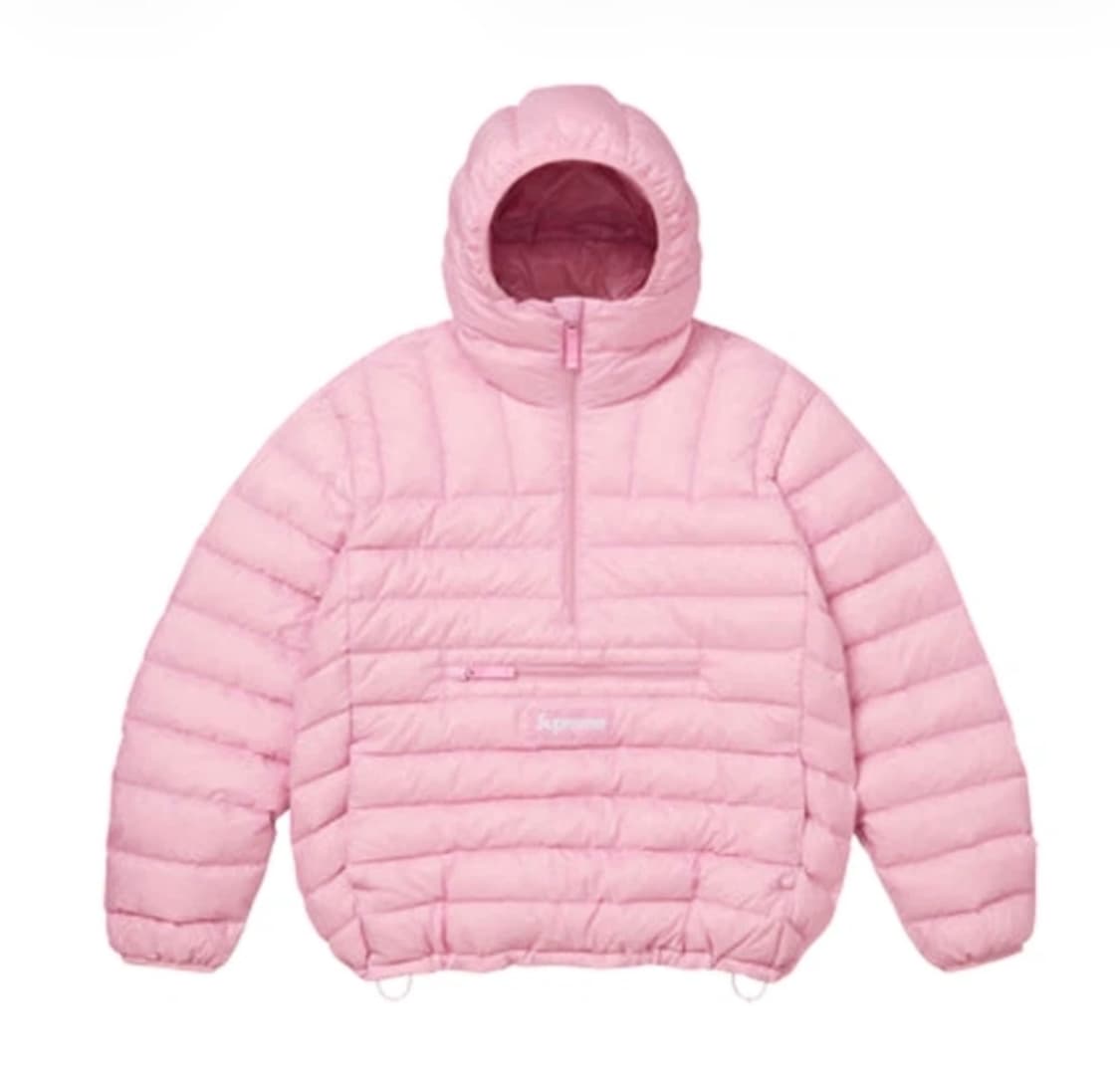 [S] 슈프림 마이크로 다운 하프 집업 핑크 상품이미지1