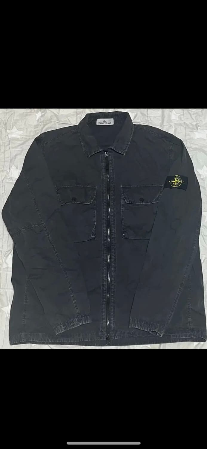 스톤아일랜드 올드이펙트 오버셔츠 21fw XXL 블랙 상품이미지1