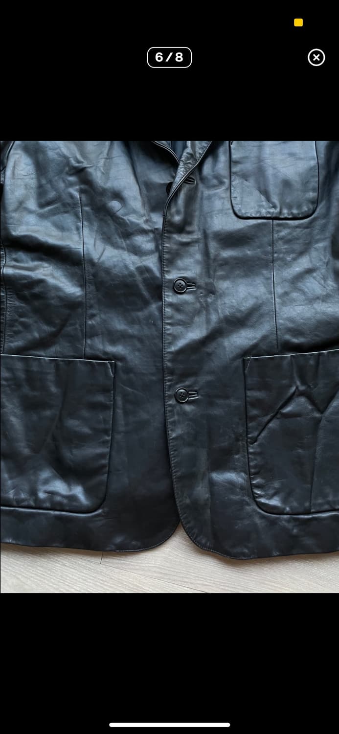 올드갭 레더 블레이저 라지 상품이미지7