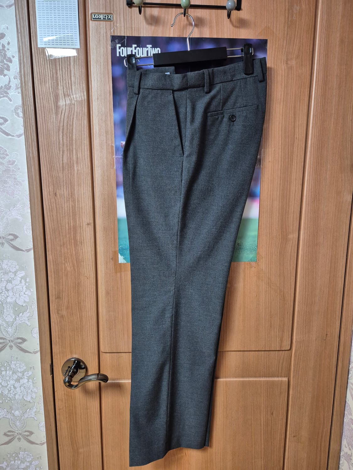 무탠다드 와이드 히든 밴딩 슬랙스 미디엄그레이 30 상품이미지1