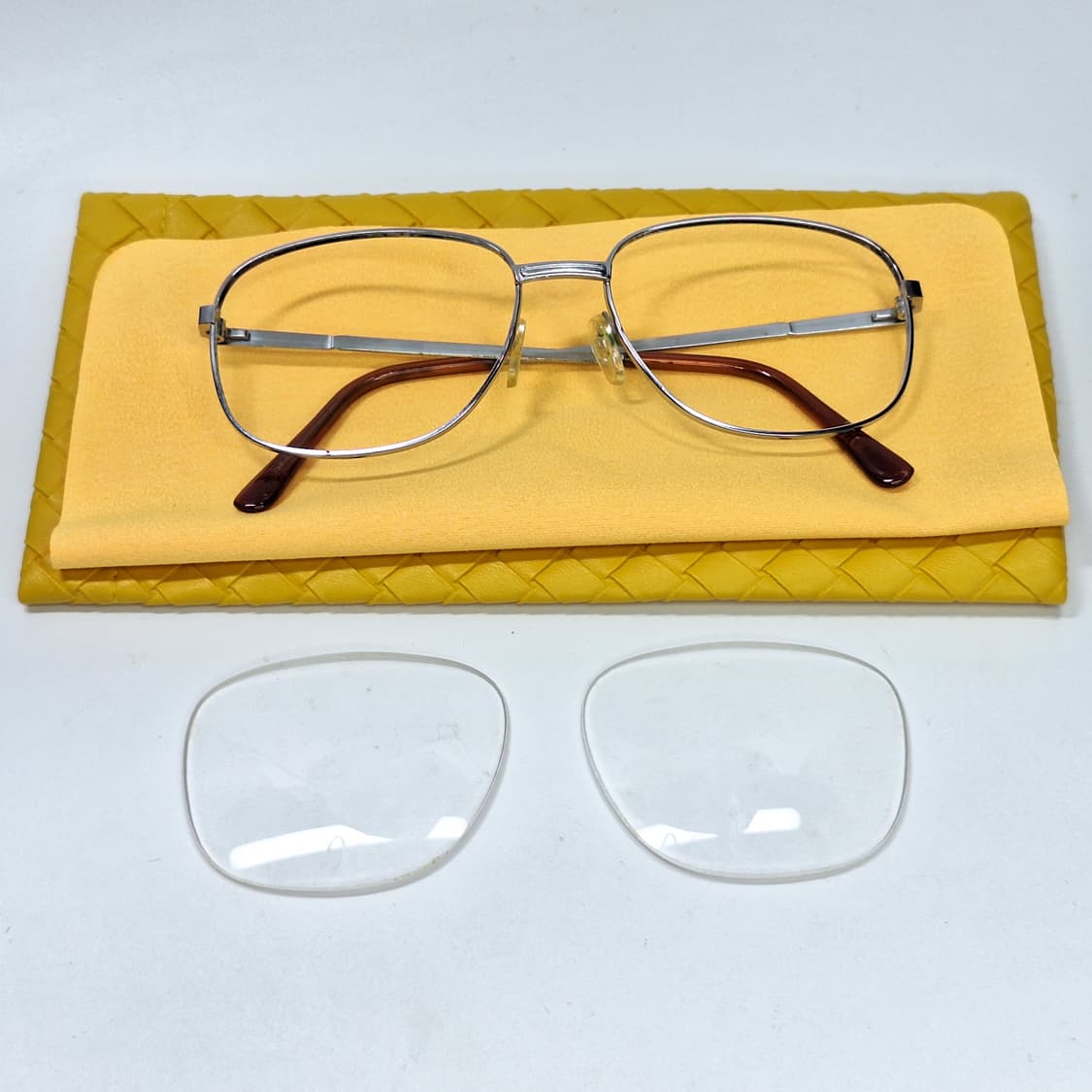 80s 일본 빈티지 웰링턴 메탈 실버 안경테 132mm 클래식 레트로 상품이미지2