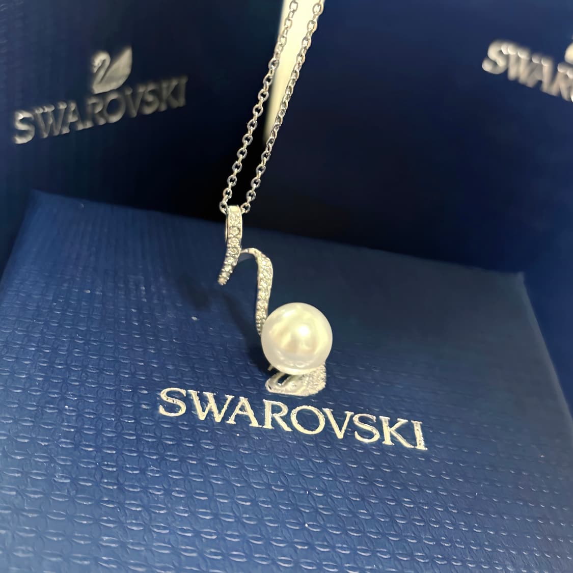 스와로브스키 진주 큐빅 목걸이 상품이미지2