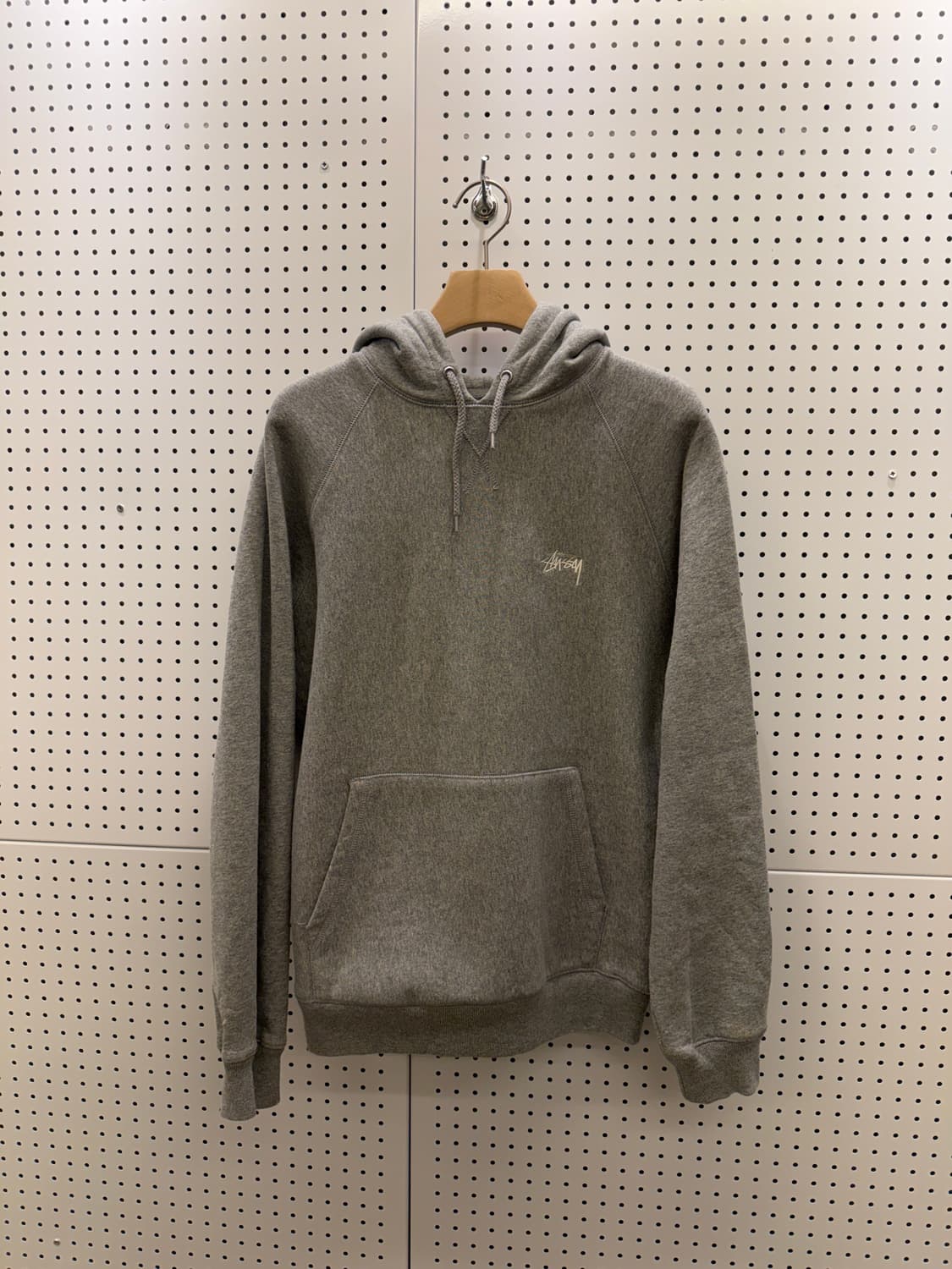 스투시 스몰 로고 그레이 후드티 U487 상품이미지2