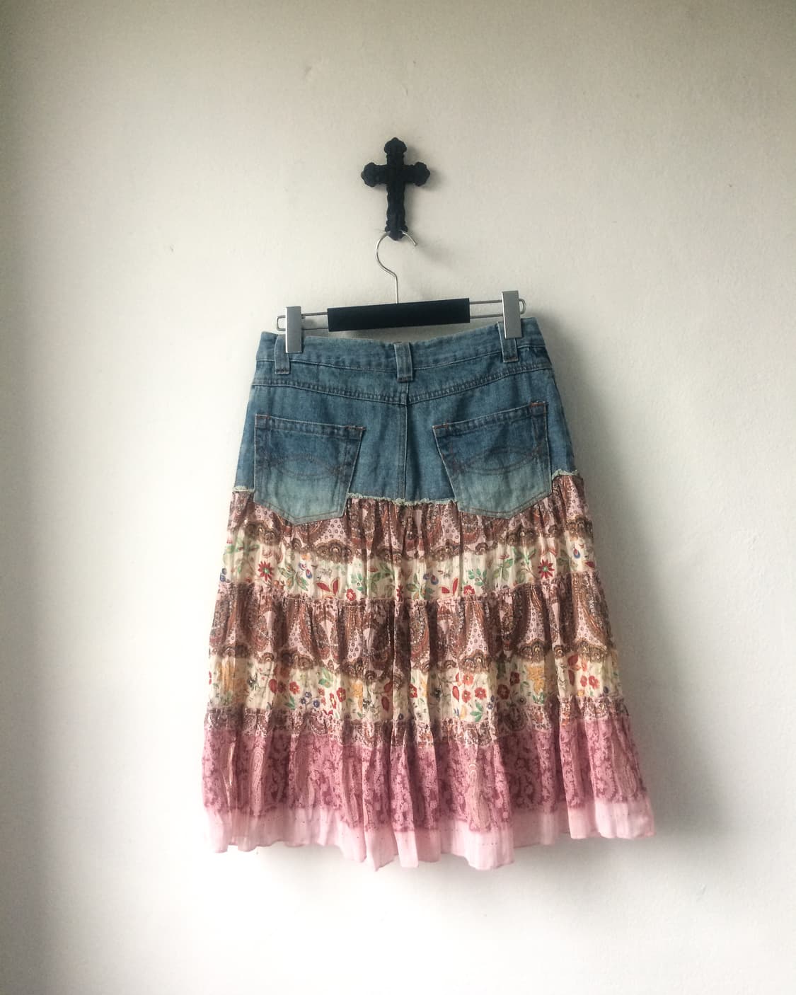 Ethnic mood printing layered skirt 상품이미지2