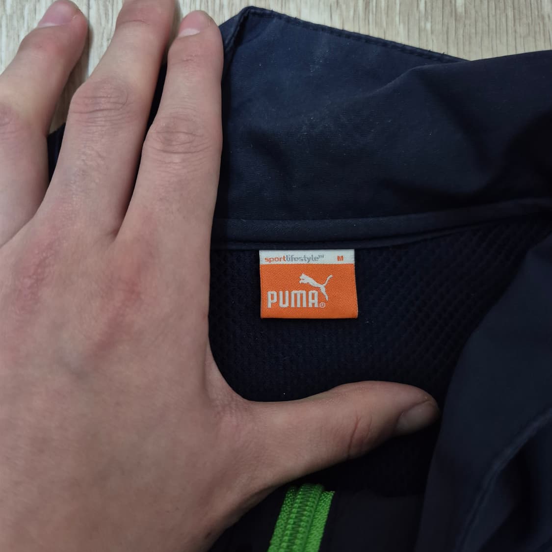 푸마 로고 바람막이 집업자켓 상품이미지6