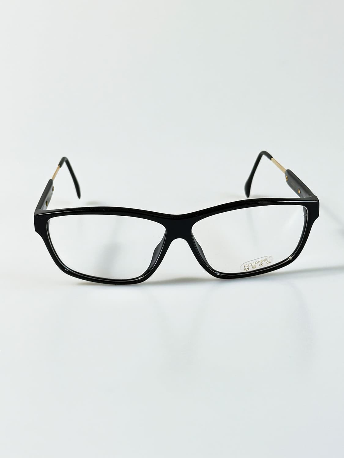 90s ROJANNE 블랙 뿔테 스퀘어 빈티지 안경 상품이미지2