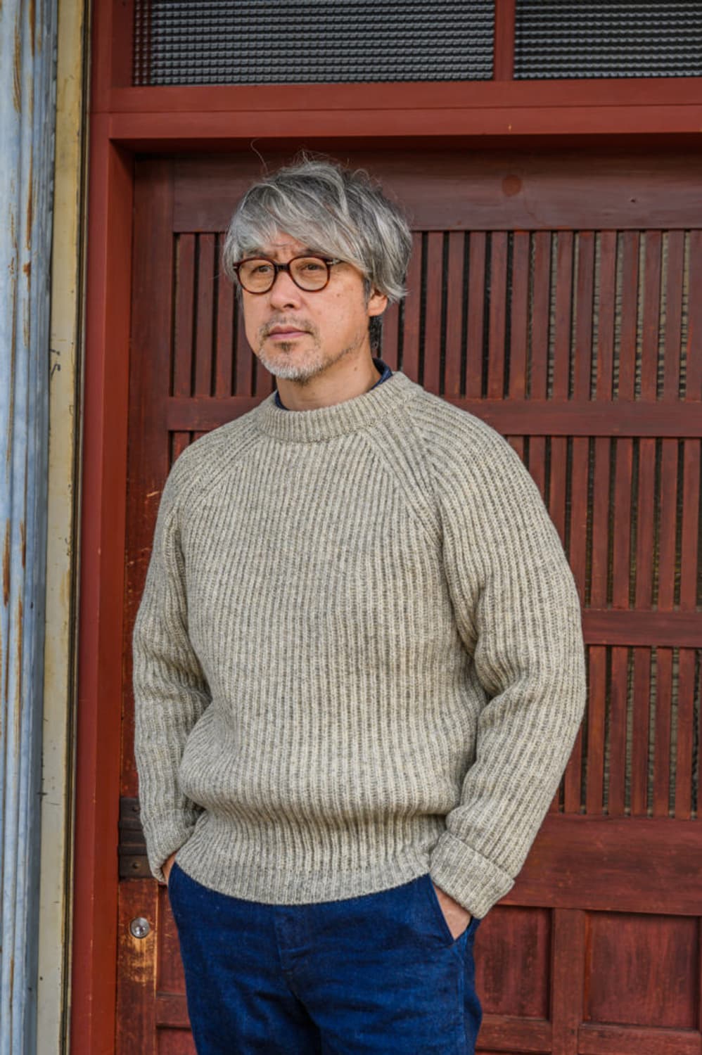 [40]본쿠라 피셔맨 스웨터 셔틀랜드 내추럴 상품이미지3