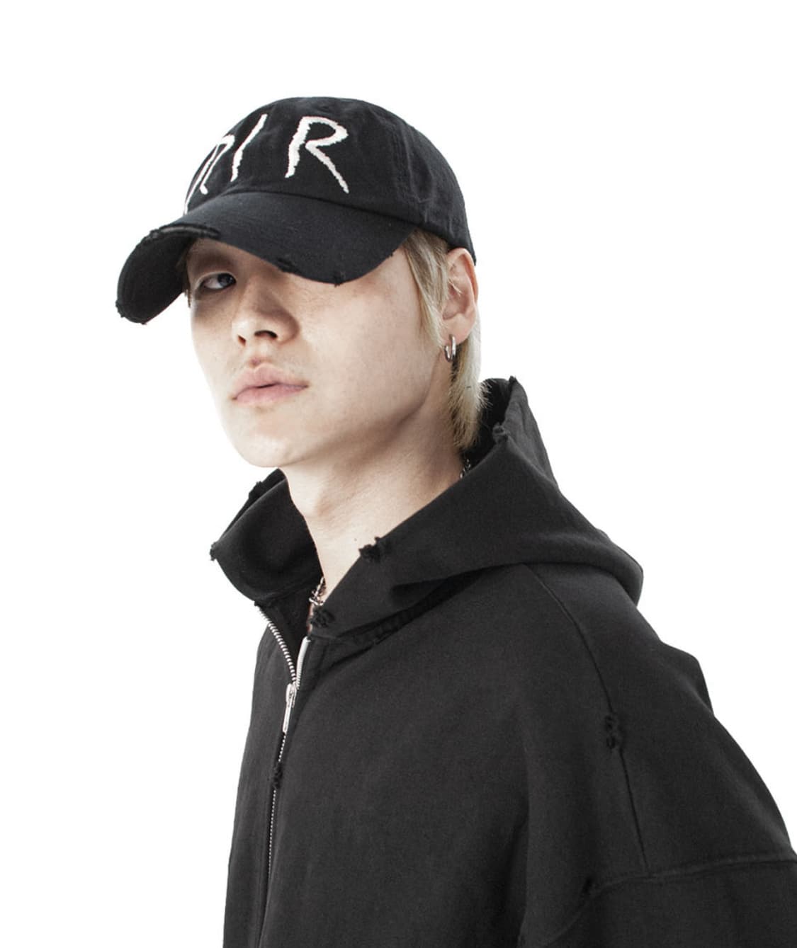 리파이너 RIR 디스트로이드 워시드 볼캡 블랙 상품이미지2