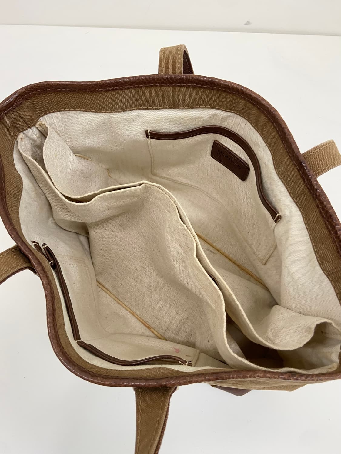 Genten 캔버스/레더 토트백 상품이미지6