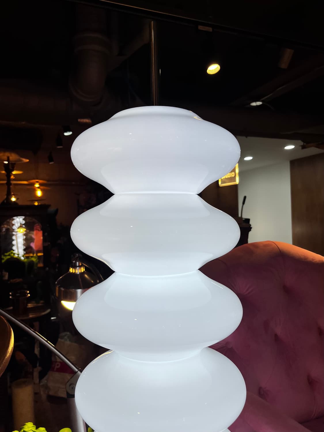 빈티지 글라스 플로어 램프 (Vintage Glass Floor Lamp 상품이미지2