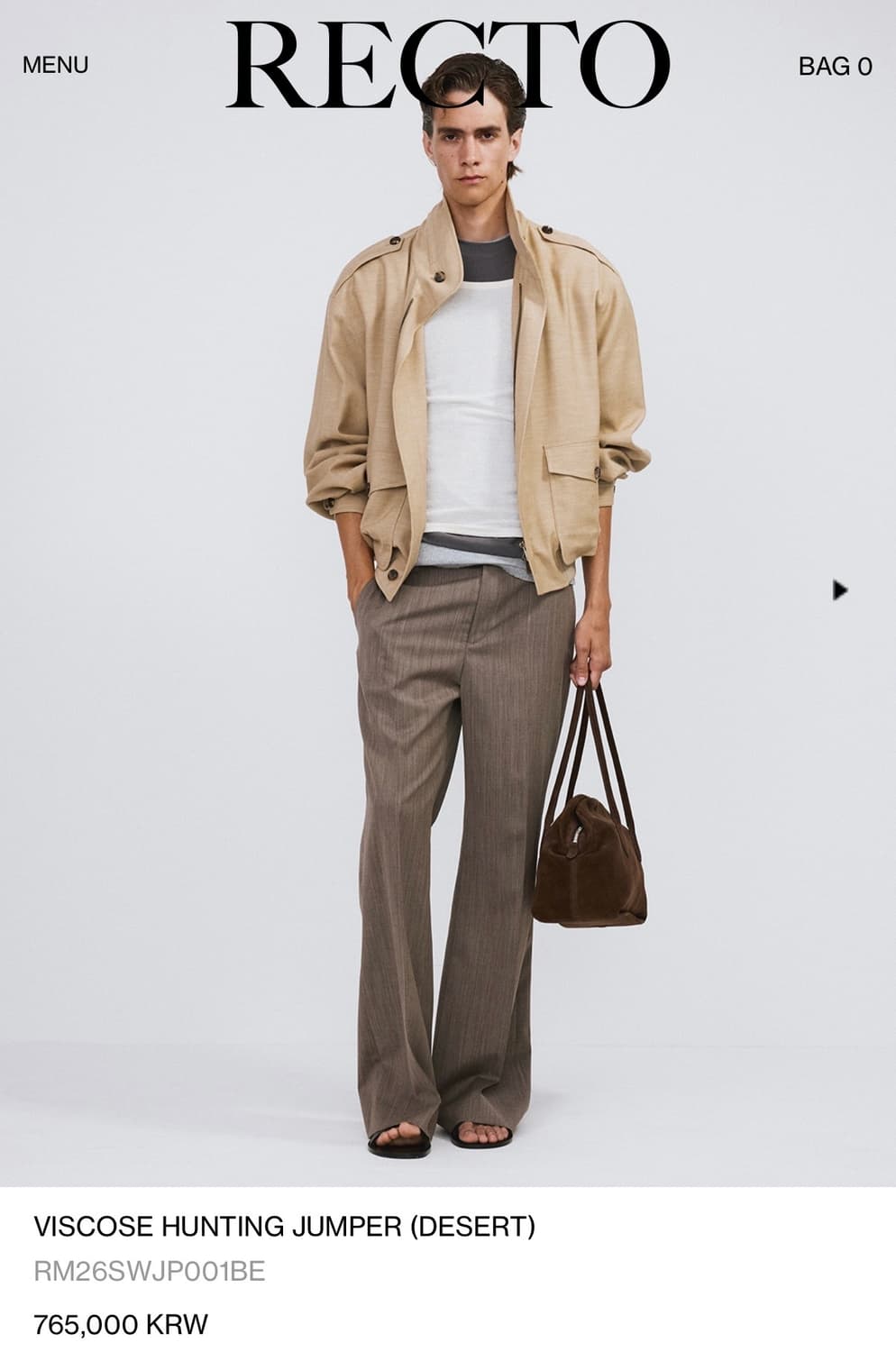 렉토 / 비스코스 헌팅 점퍼 / M 상품이미지1