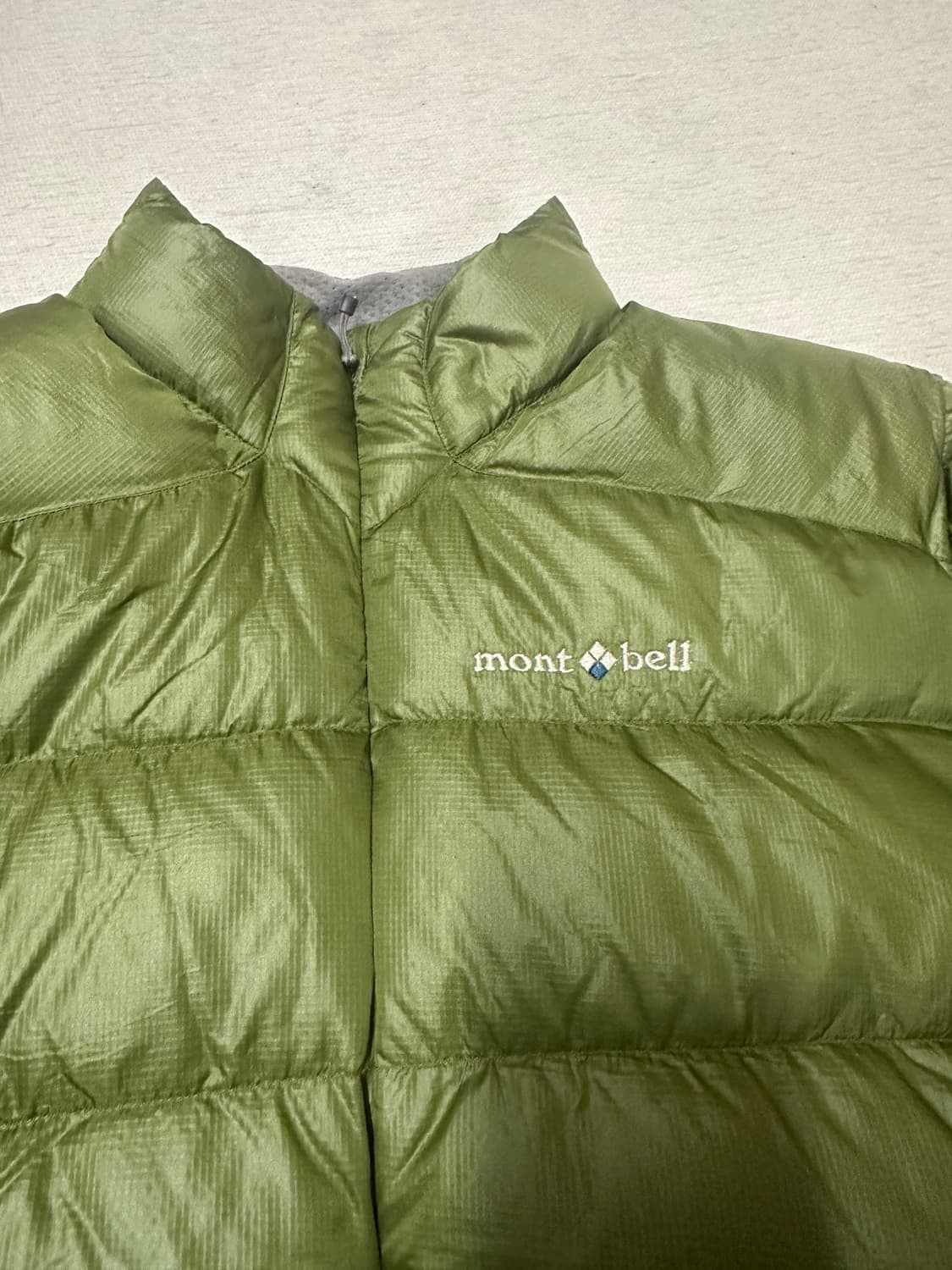 (M)몽벨 알파인 일본 빈티지 경량 다운 그린 상품이미지2
