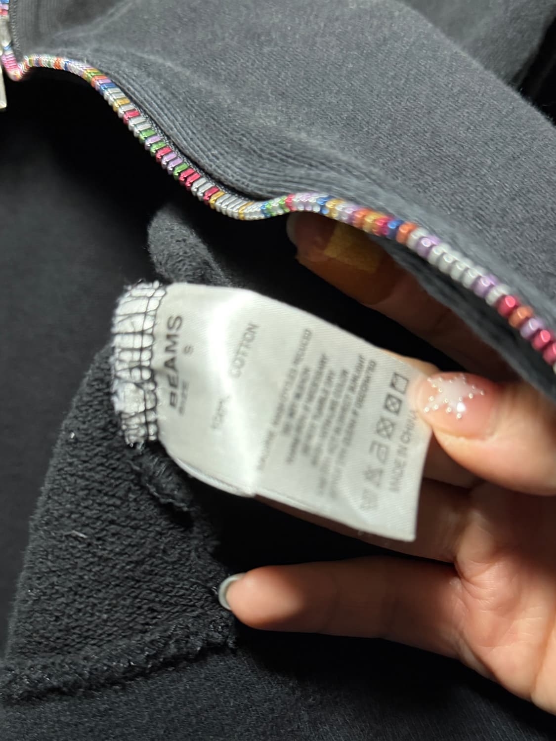 일본빈티지 빔즈 유니크 후드집업  상품이미지5