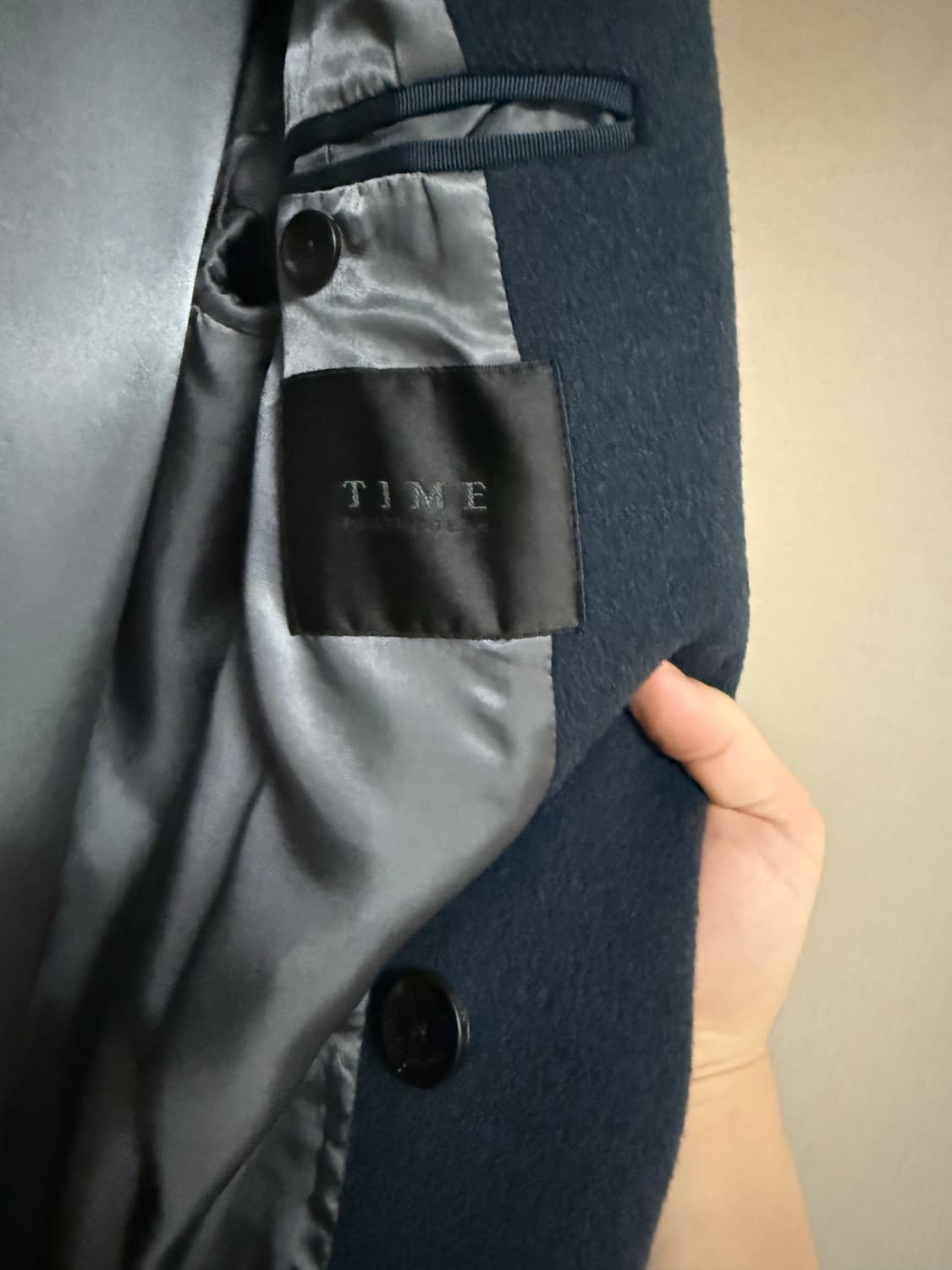 타임옴므 / 네이비오버핏 코트 / 95 상품이미지4