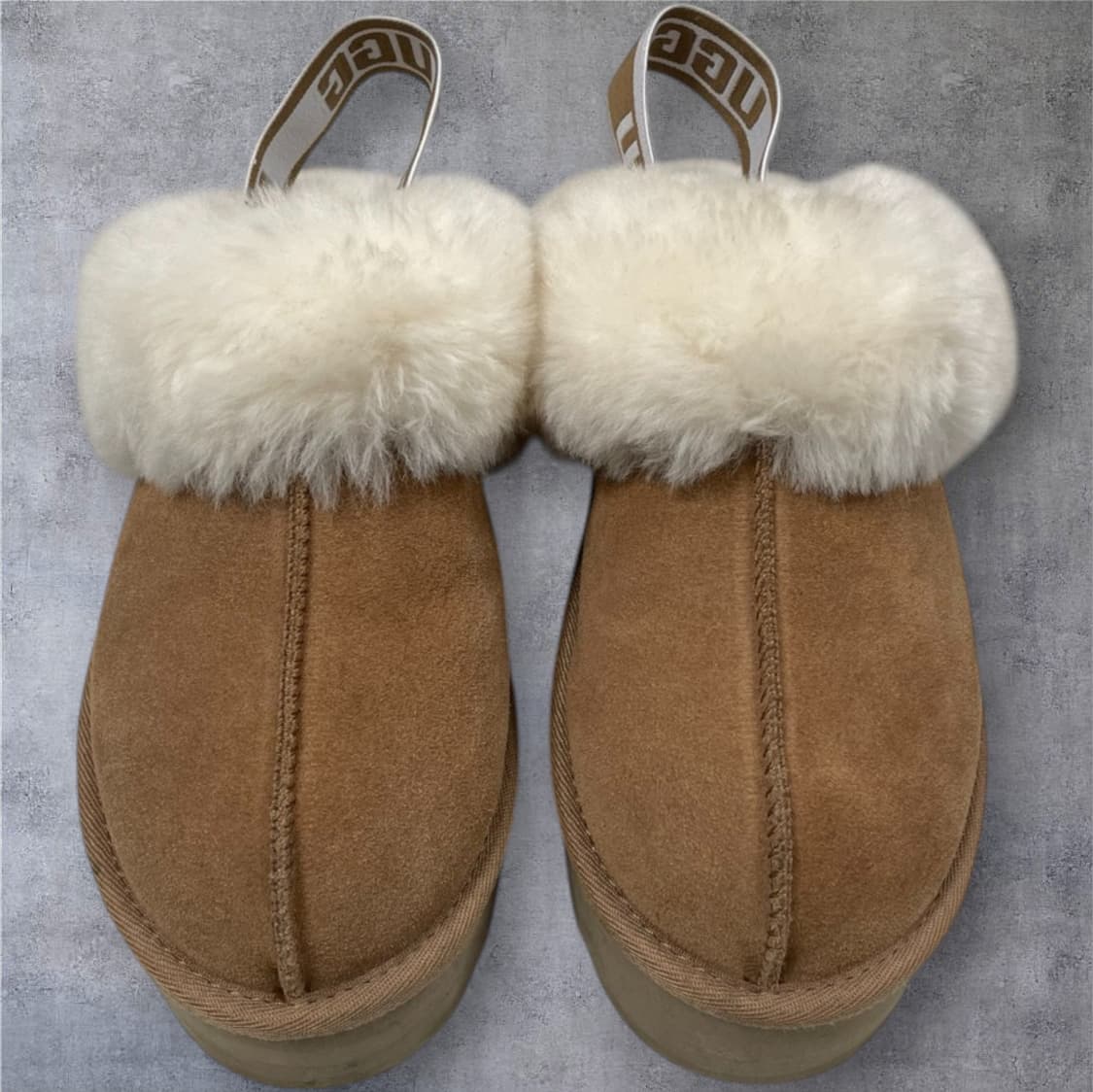 UGG 어그 체스트넛 펀케트 슬라이드 플랫폼 슬리퍼 37 상품이미지3