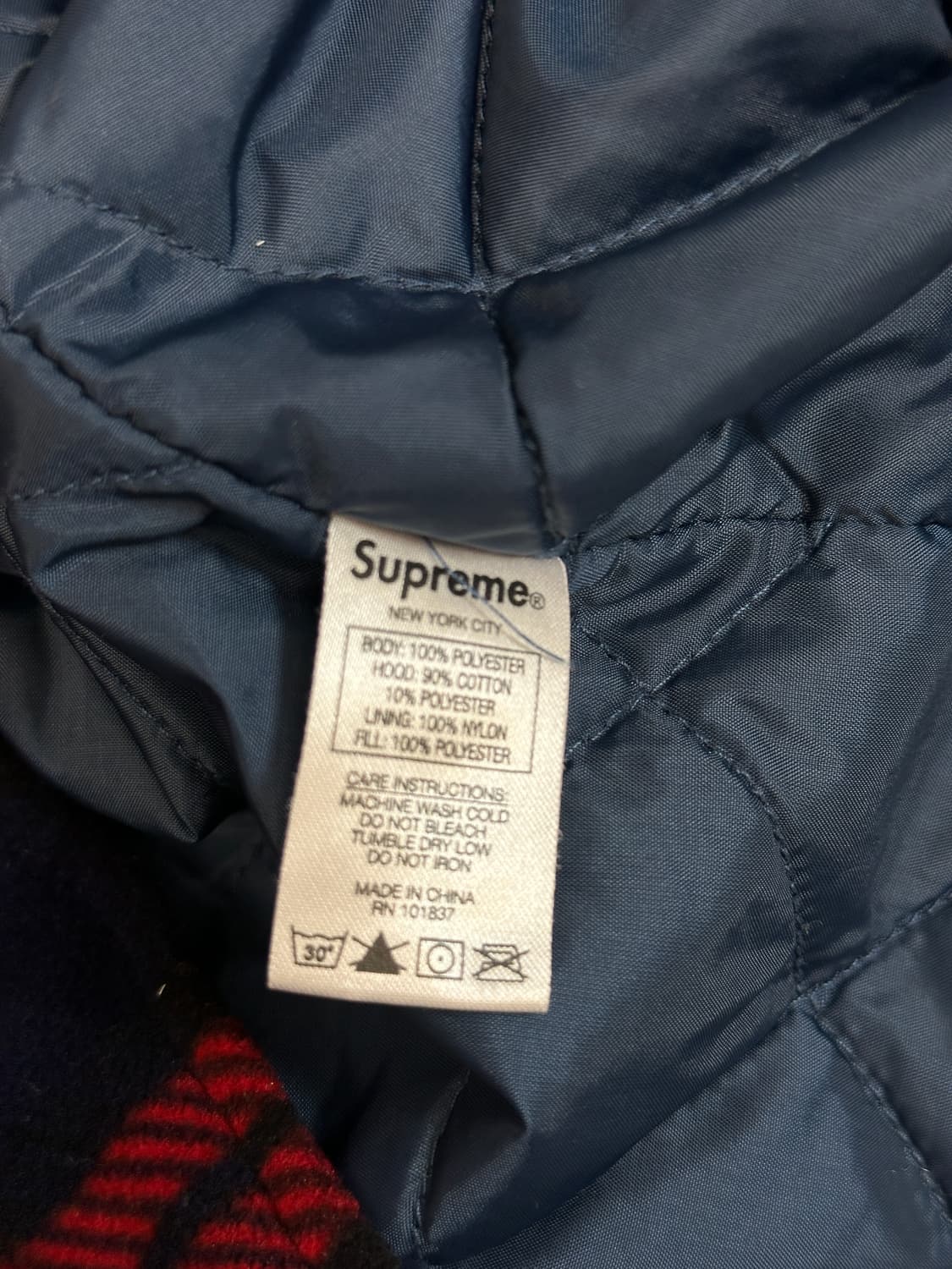 슈프림 플레이드 플란넬 후드셔츠 자켓 상품이미지3