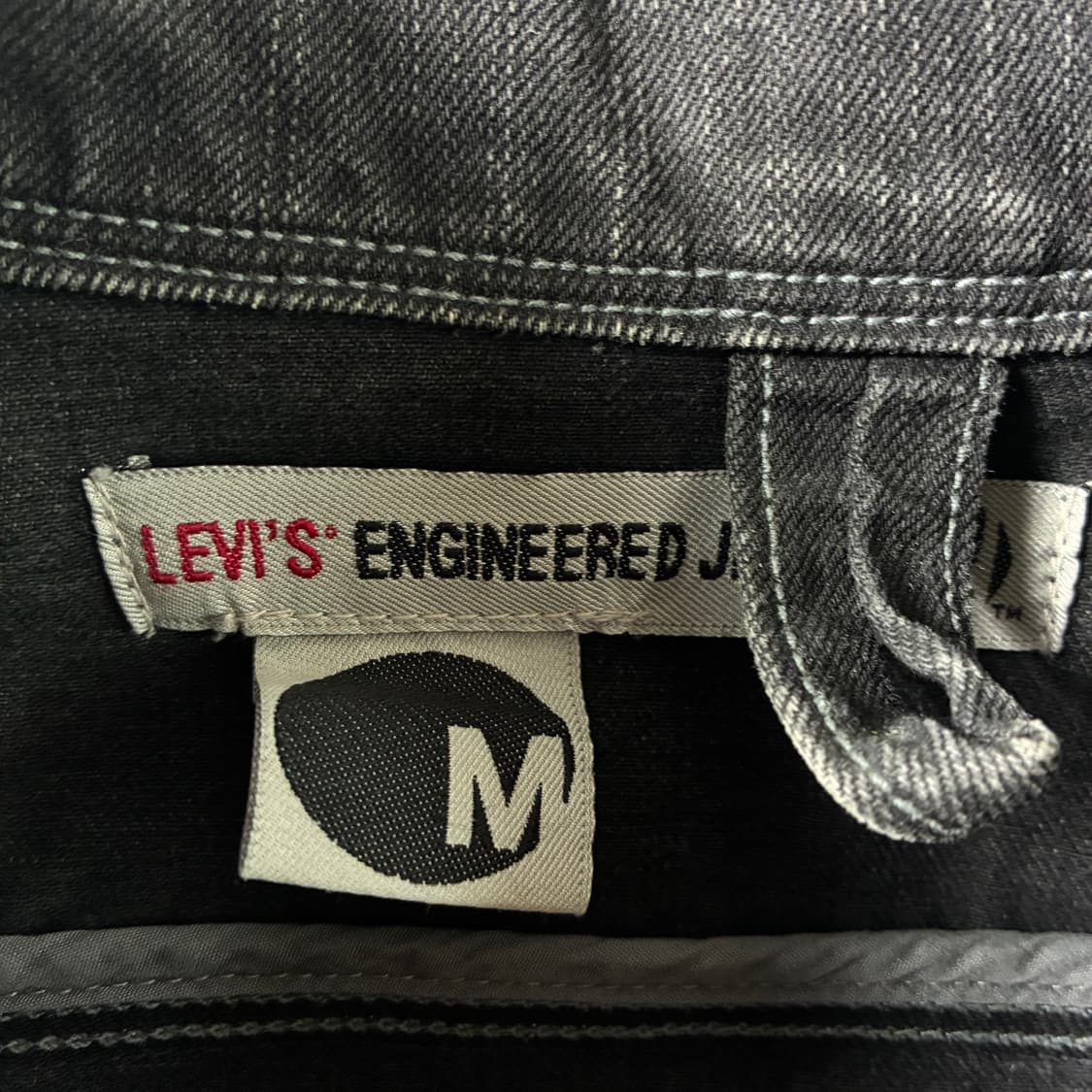 Levi's 리바이스 앤지니어드 진 흑청 본패치 데님 자켓 상품이미지7