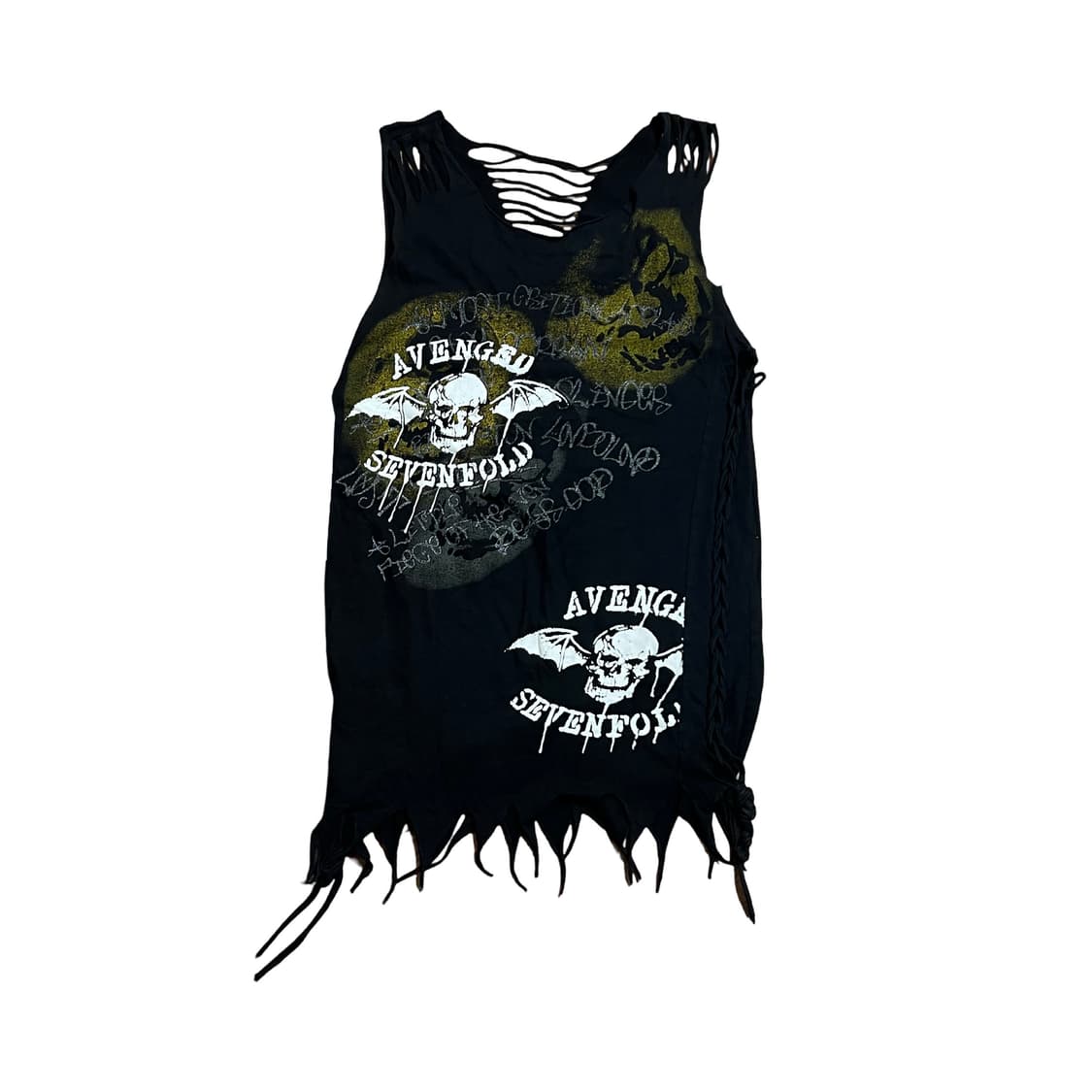 Avenged Sevenfold 빈티지 락 슬리브리스 탑 상품이미지1