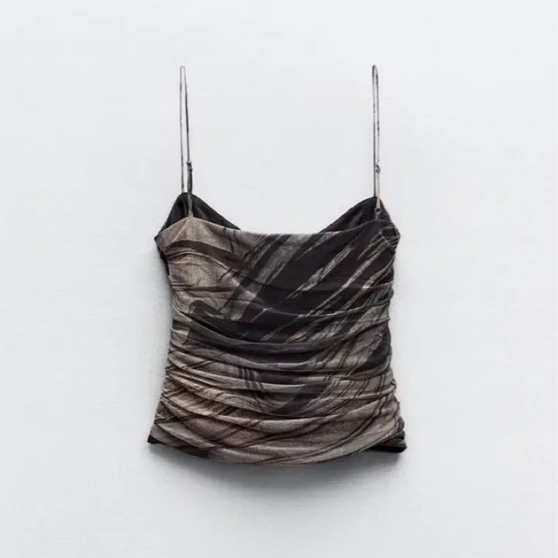 자라 프린트 튤 탑 (사이즈 S) 상품이미지2