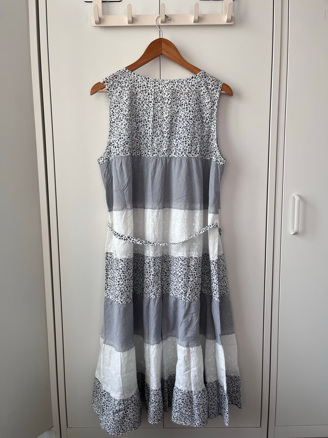 Claire 잔꽃 패치워크 스즈코 나시 롱 원피스 상품이미지10