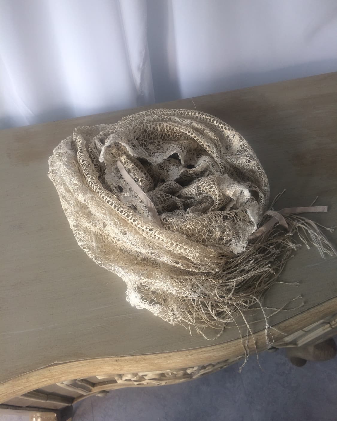 tied shirring point scarf 상품이미지5