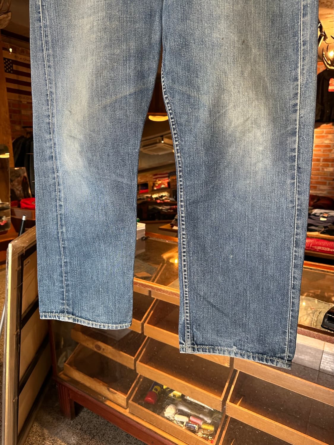 70s LEE 101B Half Selvedge Denim Pants 상품이미지3
