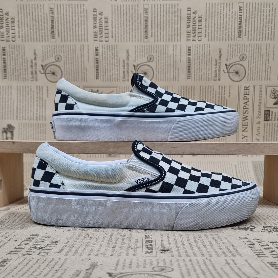 반스 체커보드 리프트 여성슬립온 230 상품이미지1