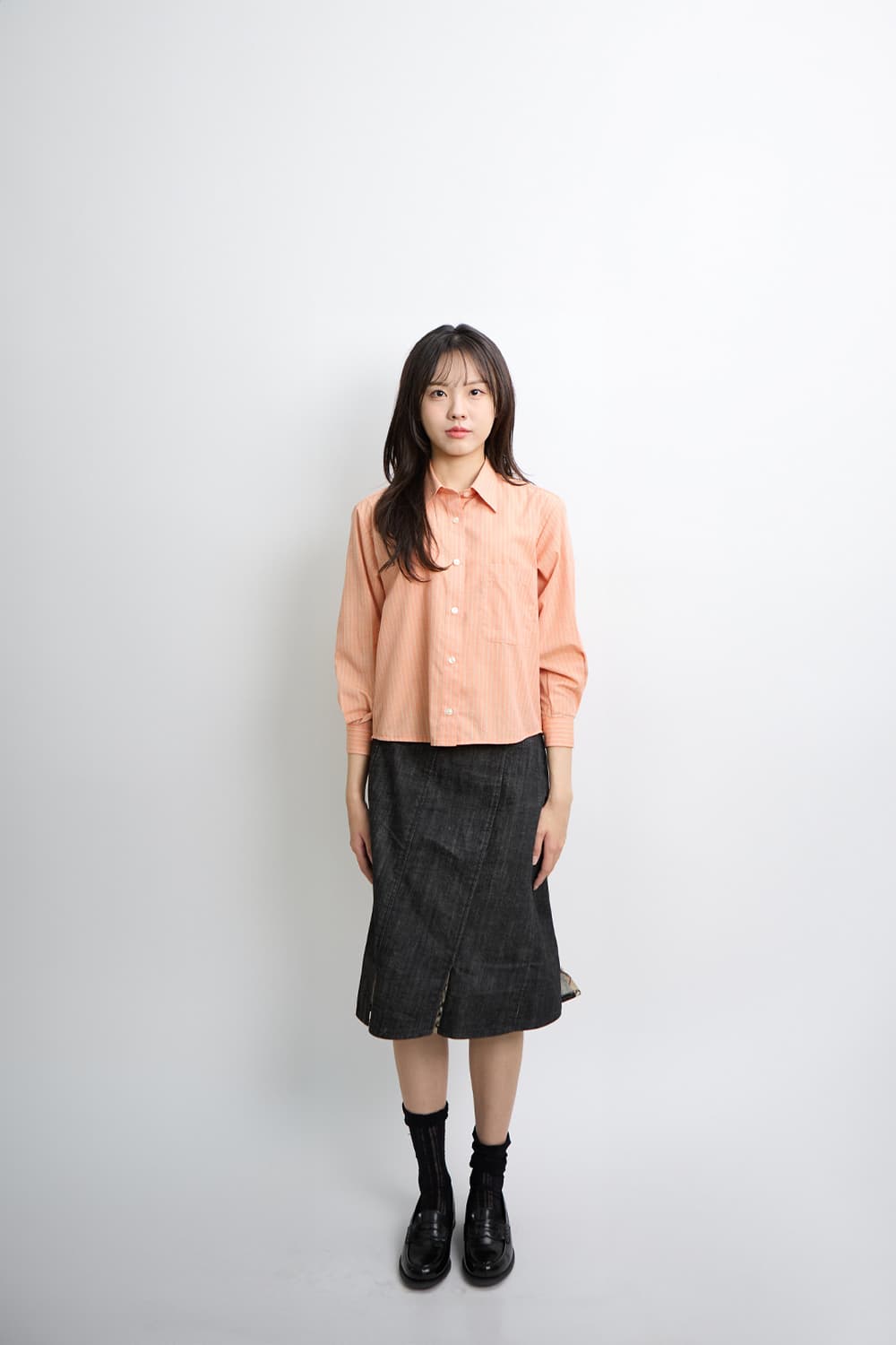 Coral Stripe Shirt 95  상품이미지7