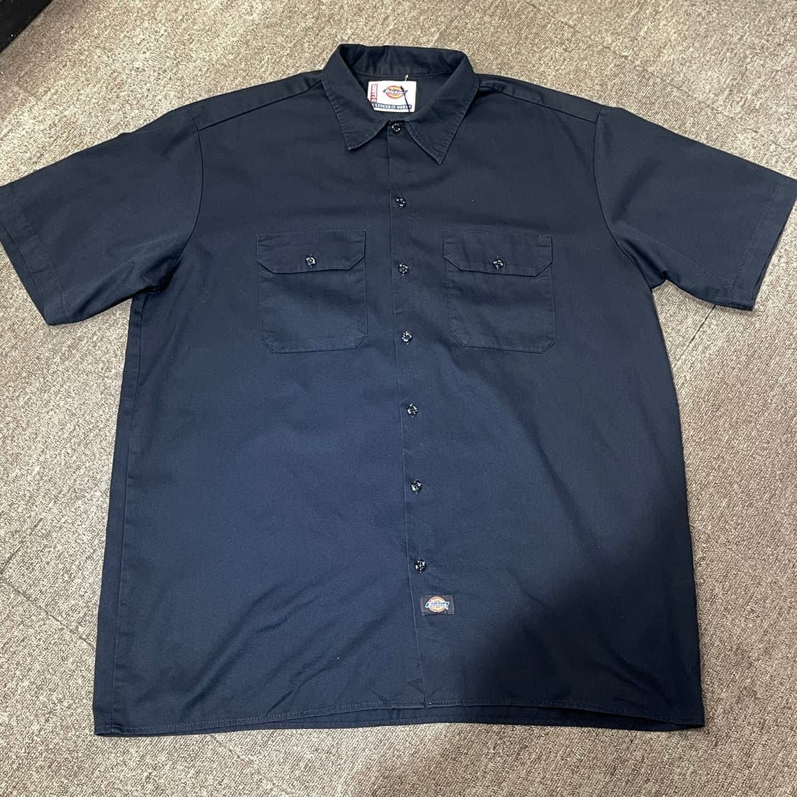 (XL) Dickies 디키즈 반팔 워크 셔츠 블랙 상품이미지3
