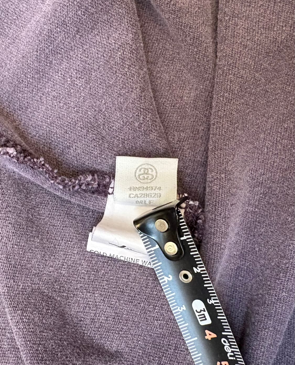 스투시 베이직 로고 티 워시드 퍼플 상품이미지5