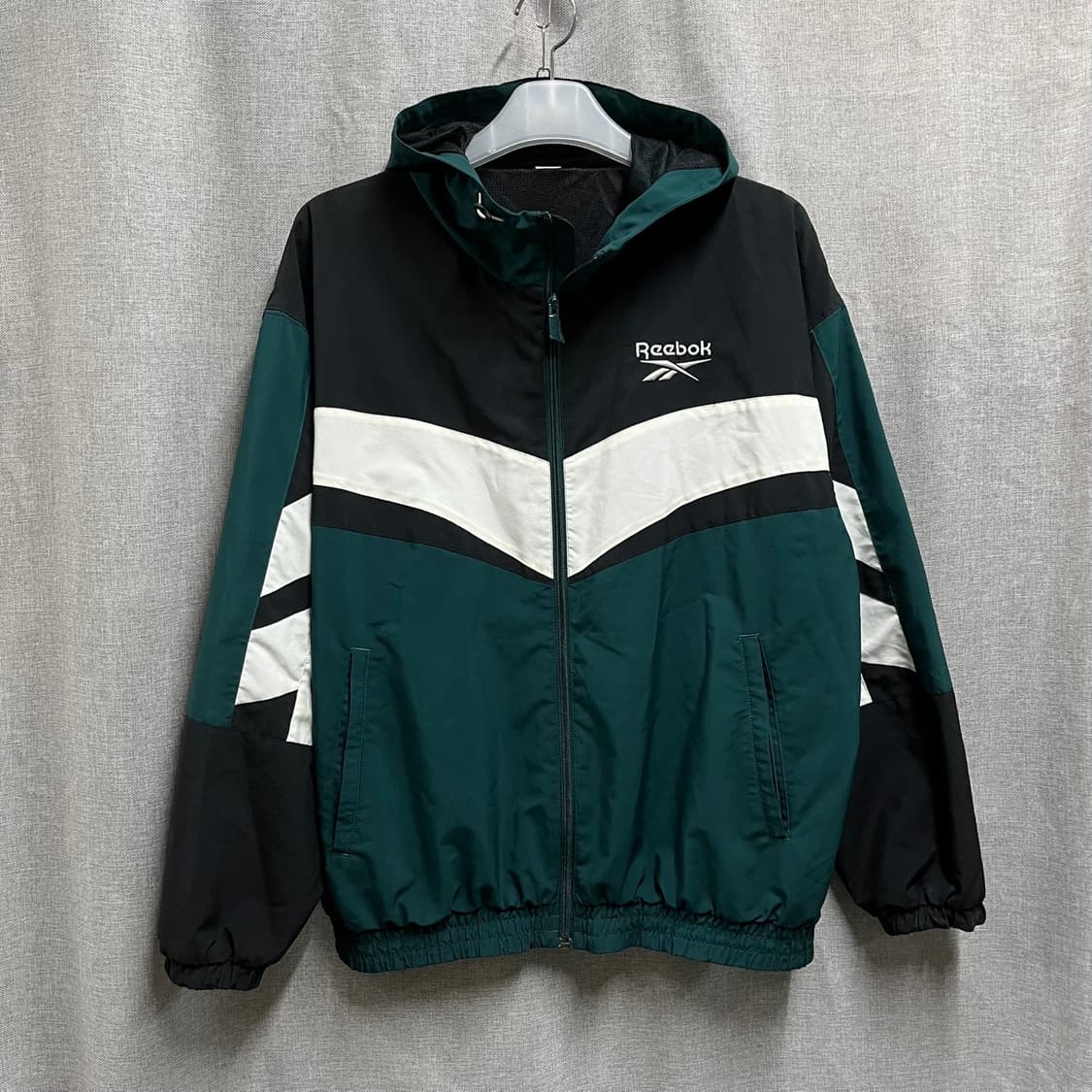 [M/오버핏] 리복 Reebok 후드 바람막이 집업 자켓 상품이미지1
