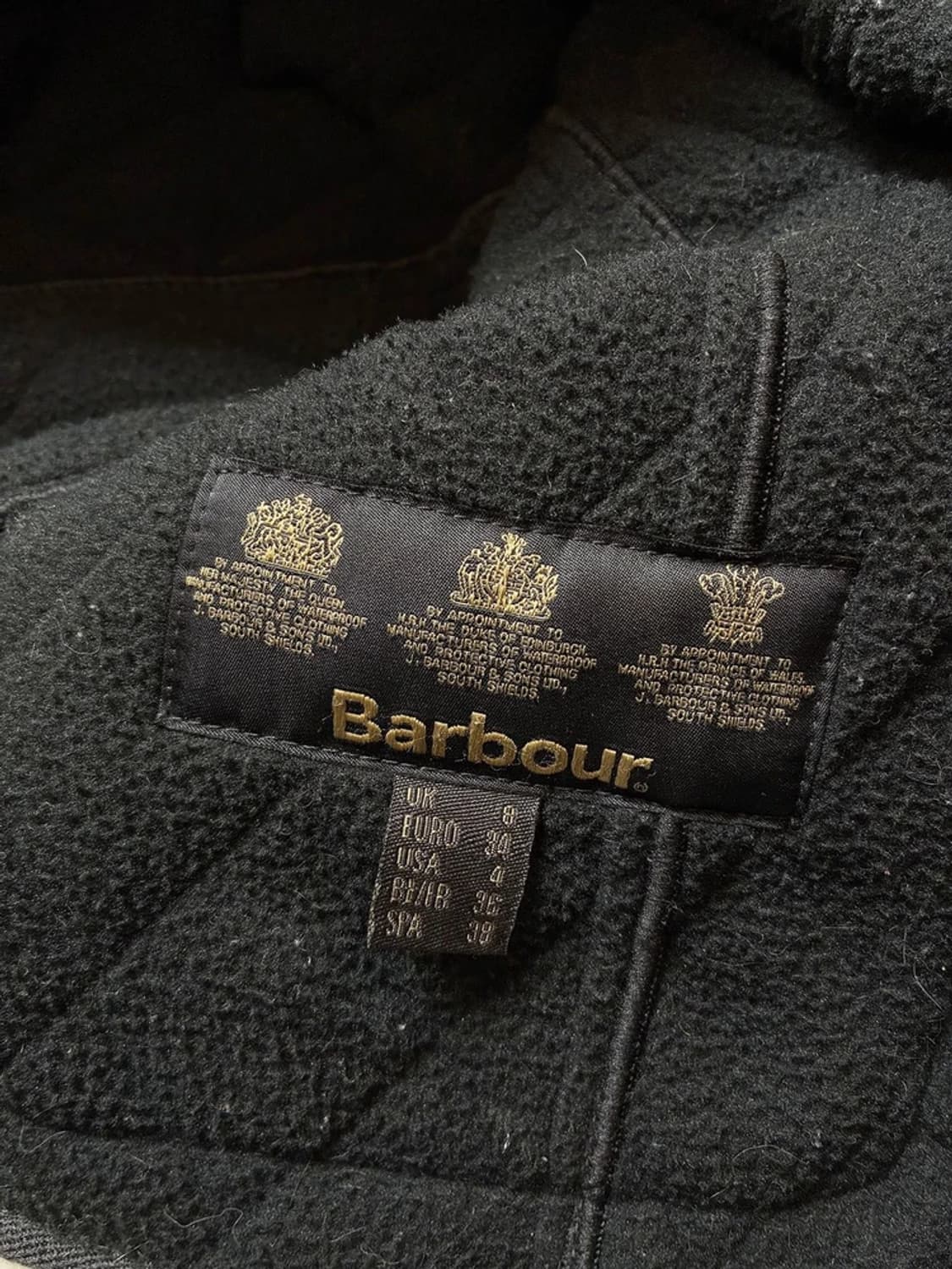 바버 인터네셔널 블랙 폴라퀼트 자켓 PN6520 상품이미지9