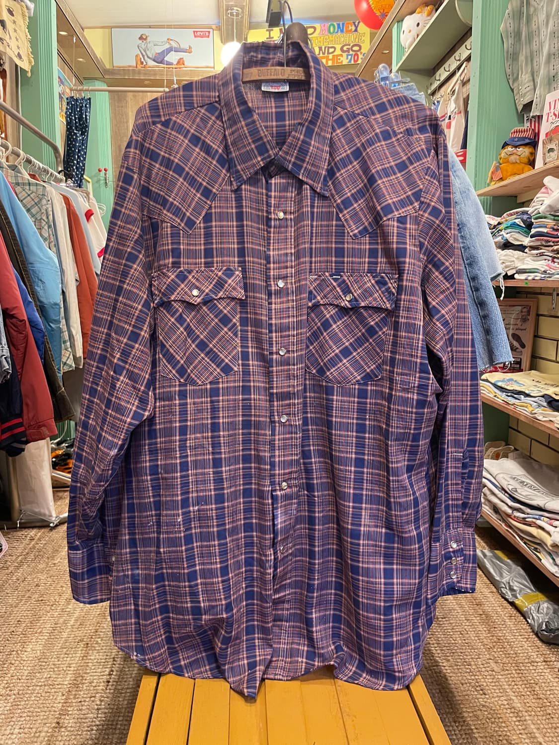 1980-90's Levi’s Western Check Shirt 상품이미지1