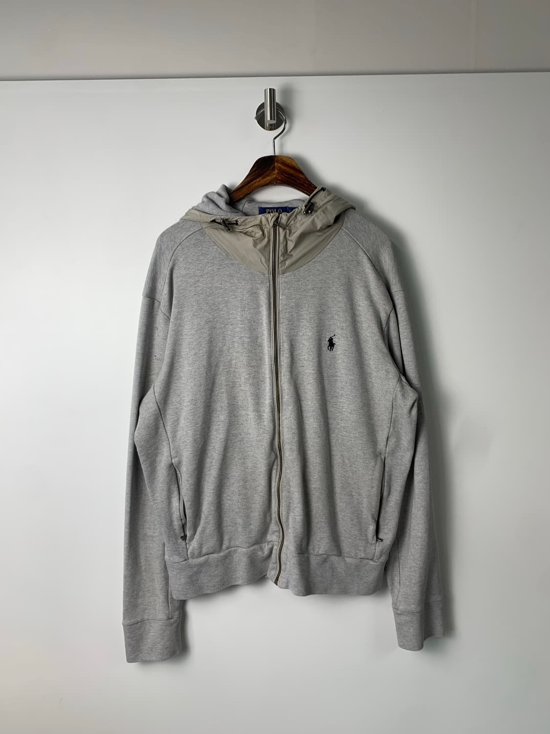 폴로 랄프로렌 신형 포니 그레이 후드집업 자켓 상품이미지2