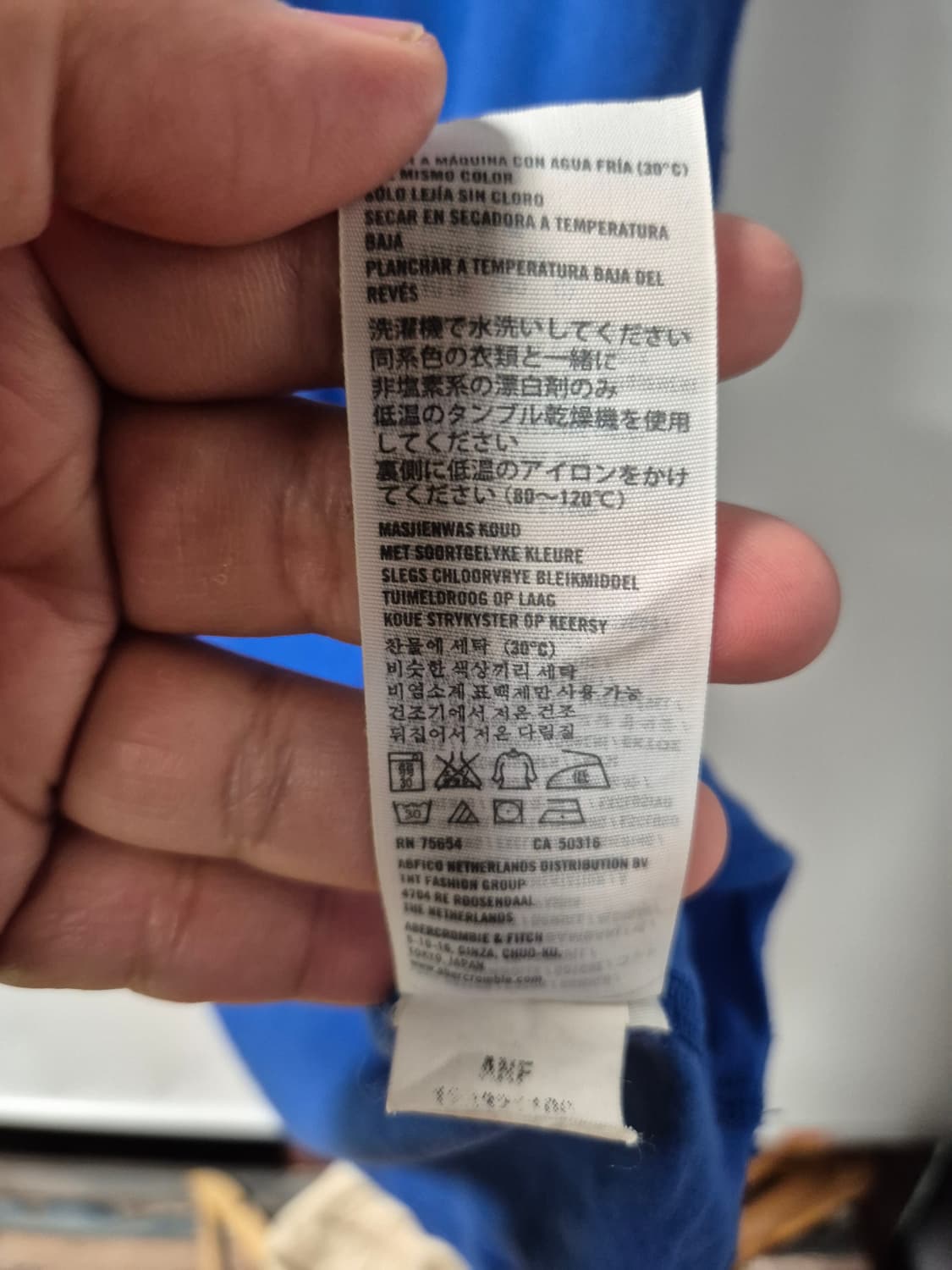 *무료배송* 아베크롬비 NY 반팔  블루 M사이즈 한정판 (상태A급) 상품이미지6