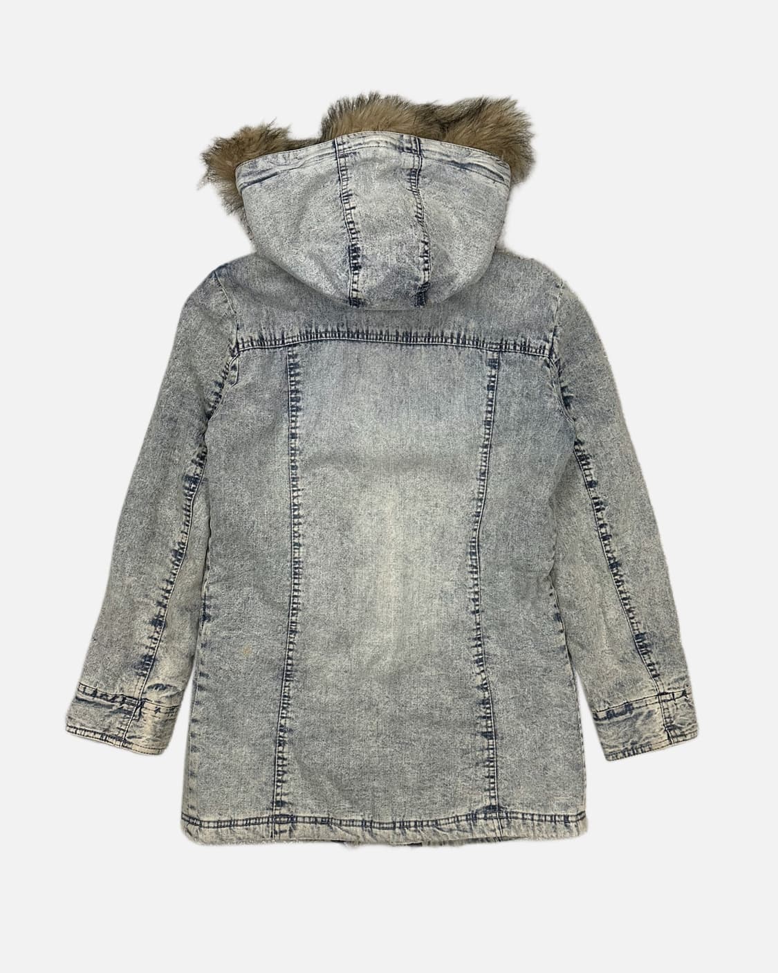  stone washing denim hood jumper 상품이미지6