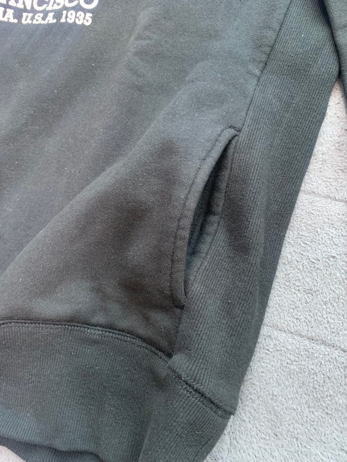 벤 데이비스 검정 맨투맨 L 상품이미지2