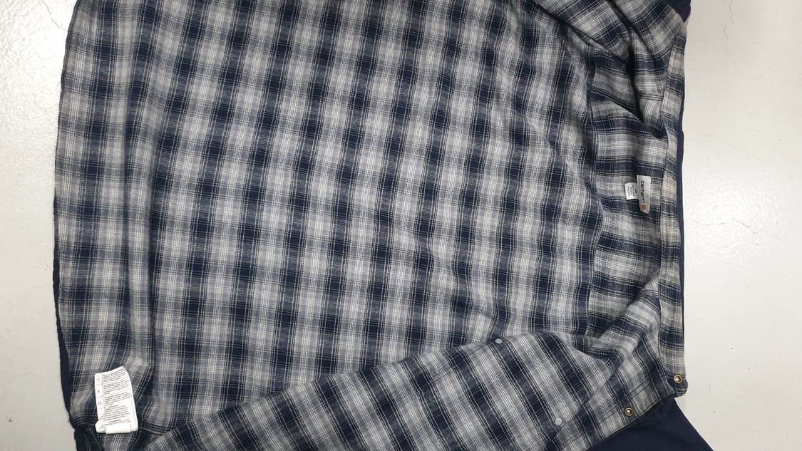 칼하트 네이비 워크셔츠 3XL 상품이미지4