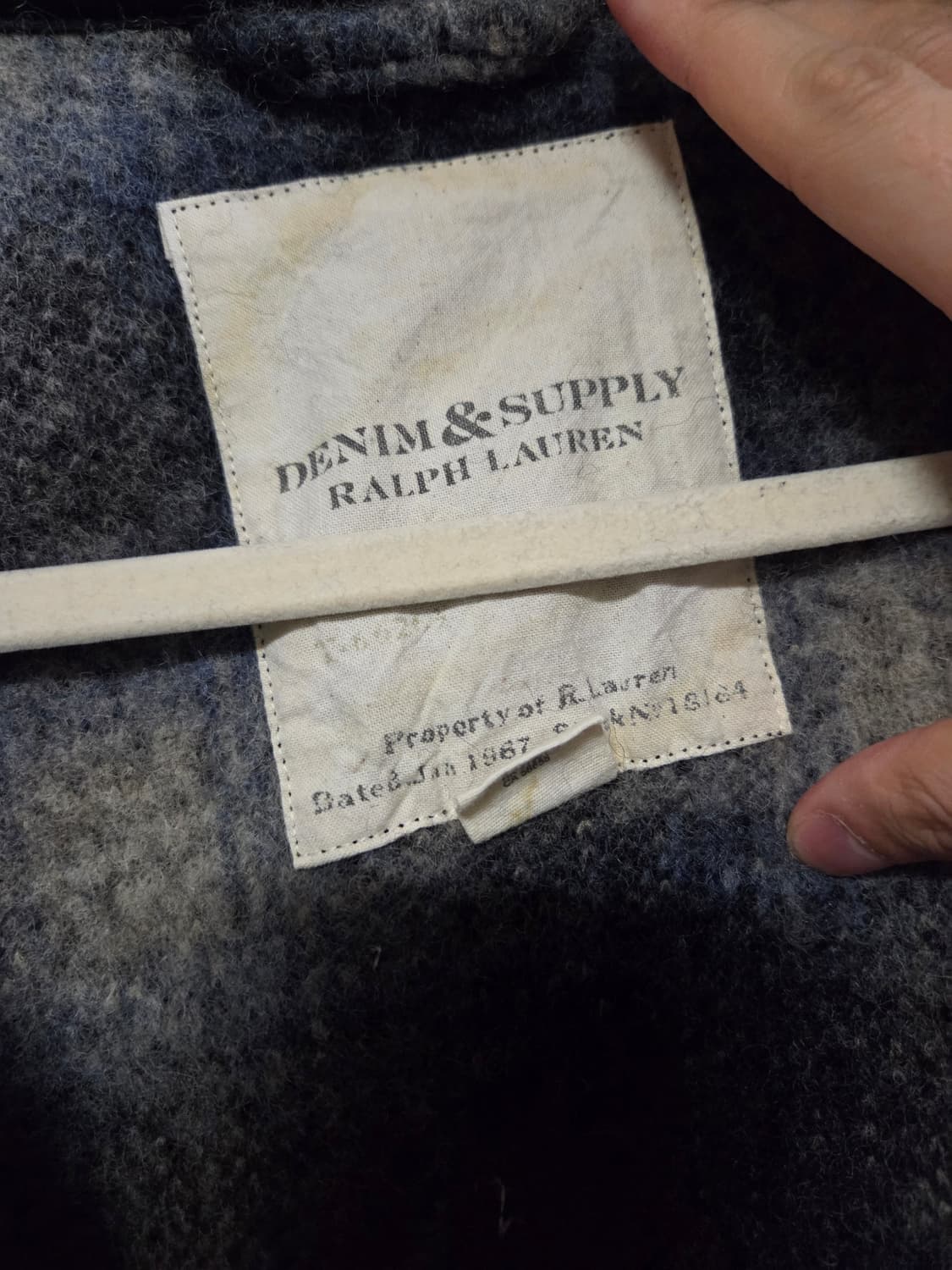 폴로 데님엔 서플라이 울 체크 셔츠 상품이미지3