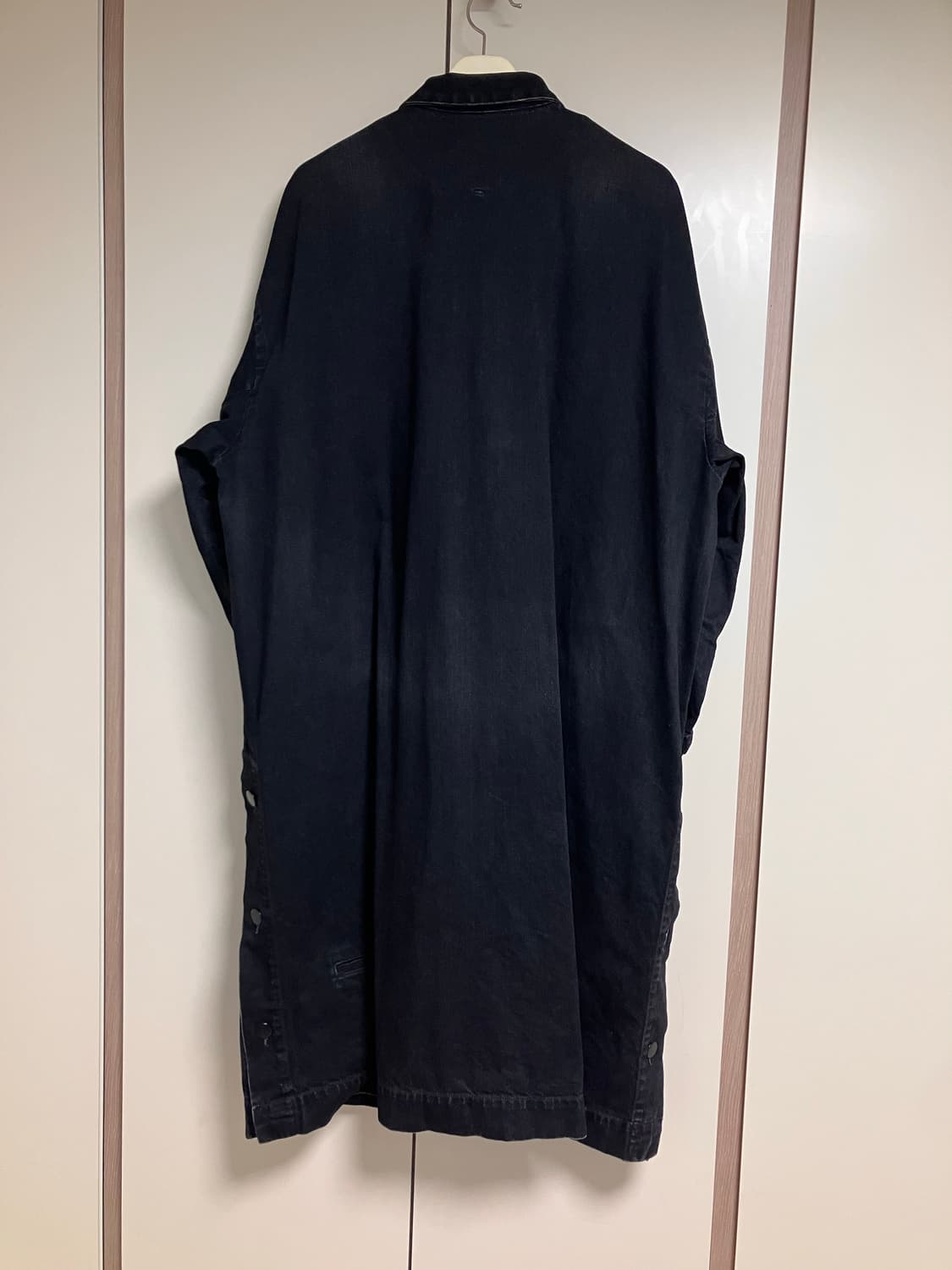 둘카마라 오버사이즈 워시드 데님 초어 코트 상품이미지4