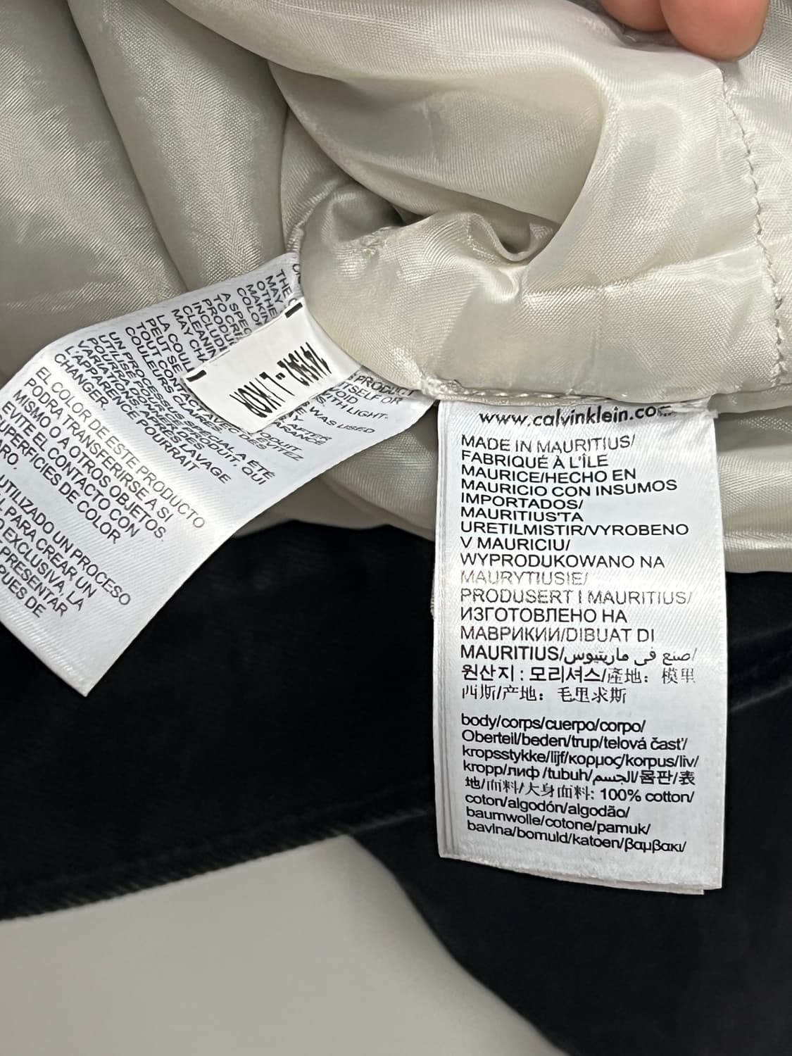 캘빈클라인 흑청 트러커 데님 패딩 자켓 상품이미지5