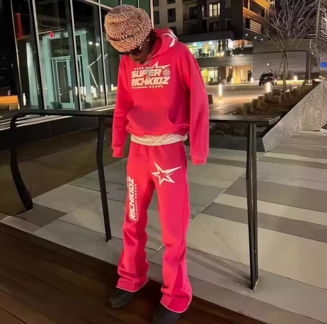  오피움 리치키드 핑크 트랙팬츠 상품이미지1