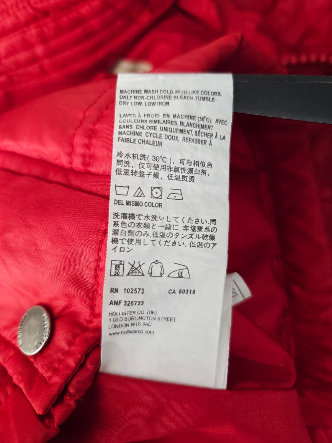 홀리스터 레돈도 레드 다운 후드 패딩 상품이미지9