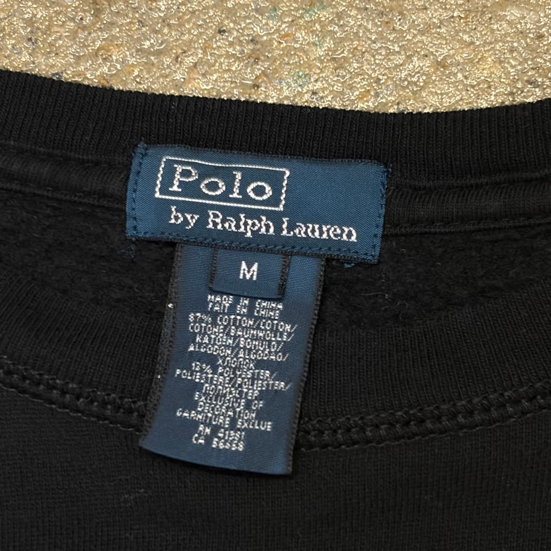00s 미국 빈티지 폴로랄프로렌 검정 맨투맨 상품이미지5