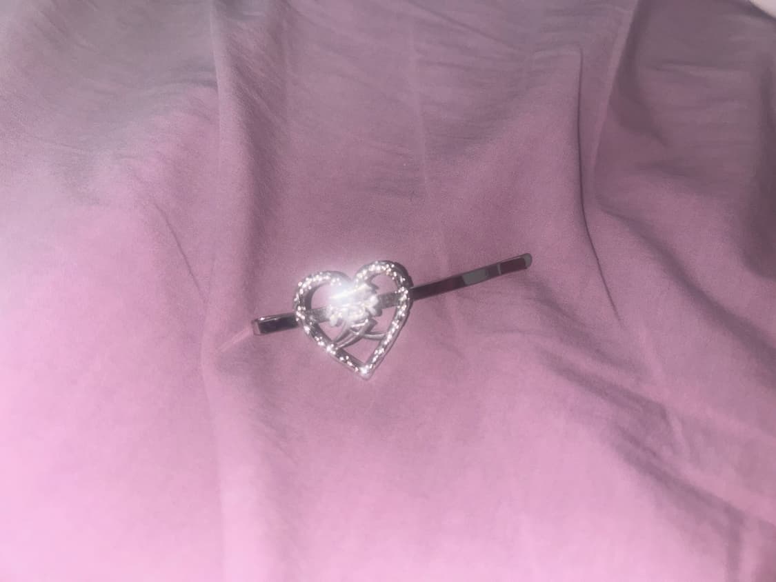 Mometel 모멘텔 heart hairpin 미사용 상품이미지3