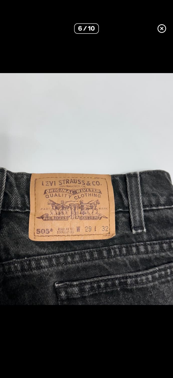 리바이스 90s 505 오렌지탭 스트레이트 레그 데님 상품이미지6